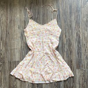 Elodie Floral Tie Strap Mini Dress